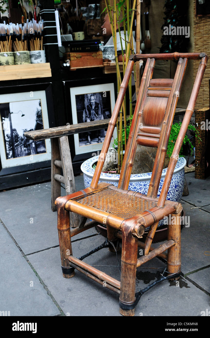Chinese bamboo chair deals