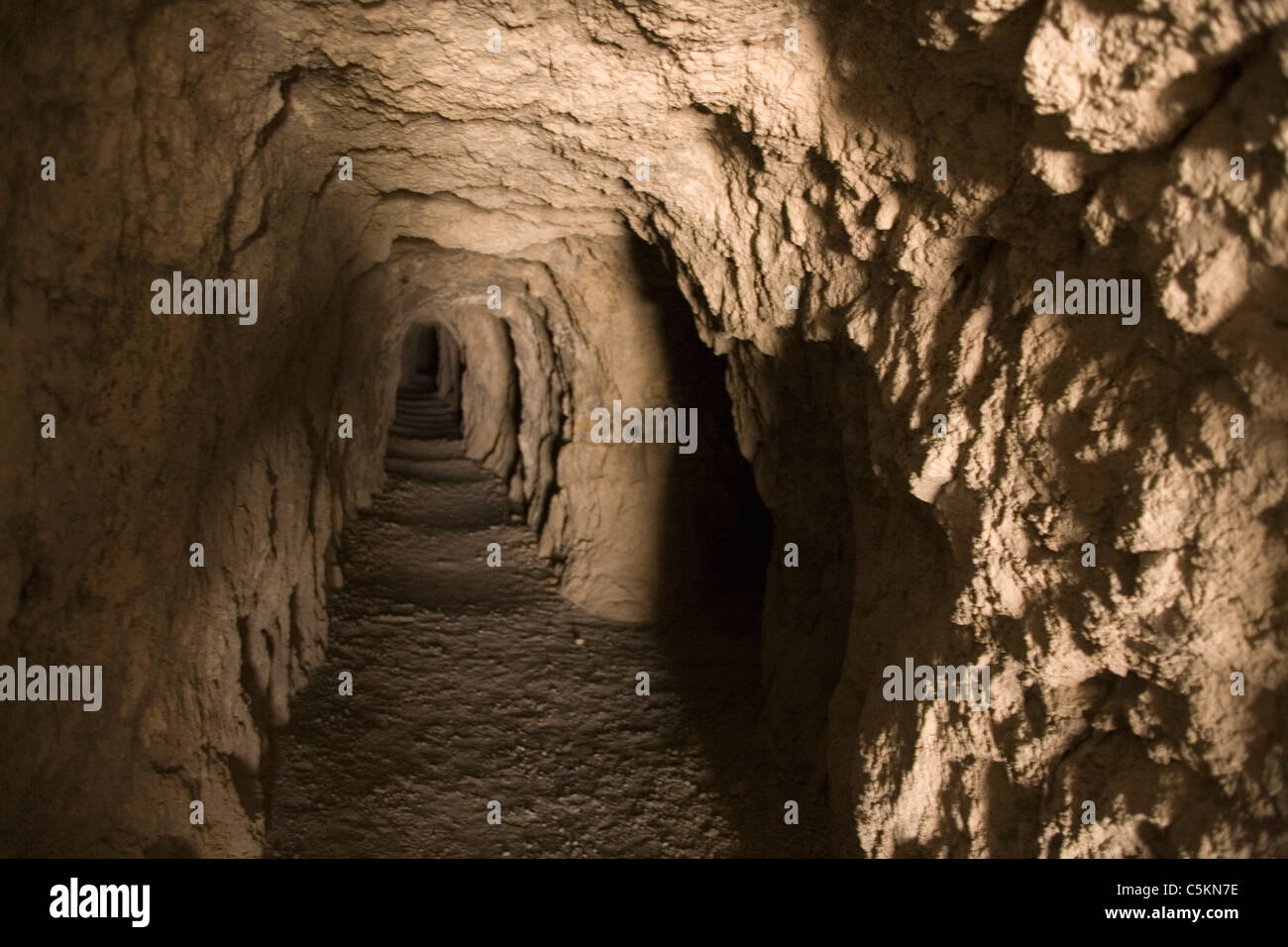 Mine tunnel, Death Valley, CA Stock Photo
