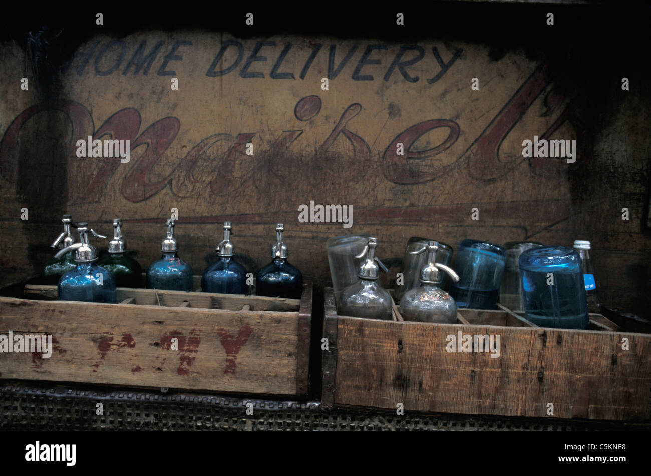 Seltzer bottles on truck hires stock photography and images Alamy