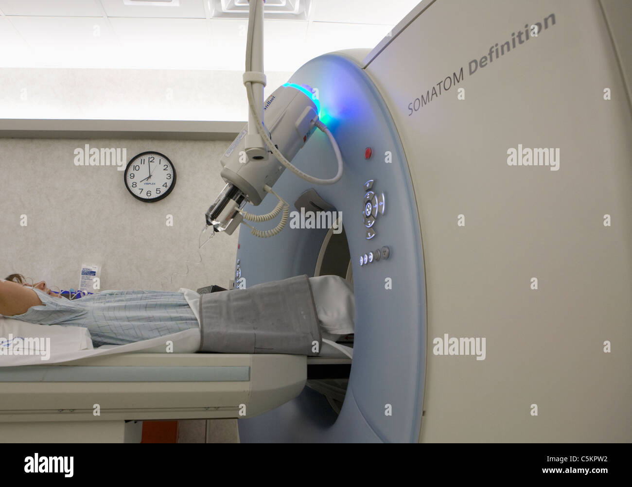 Dual energy SOMOTOM Definition CT scanner Stock Photo