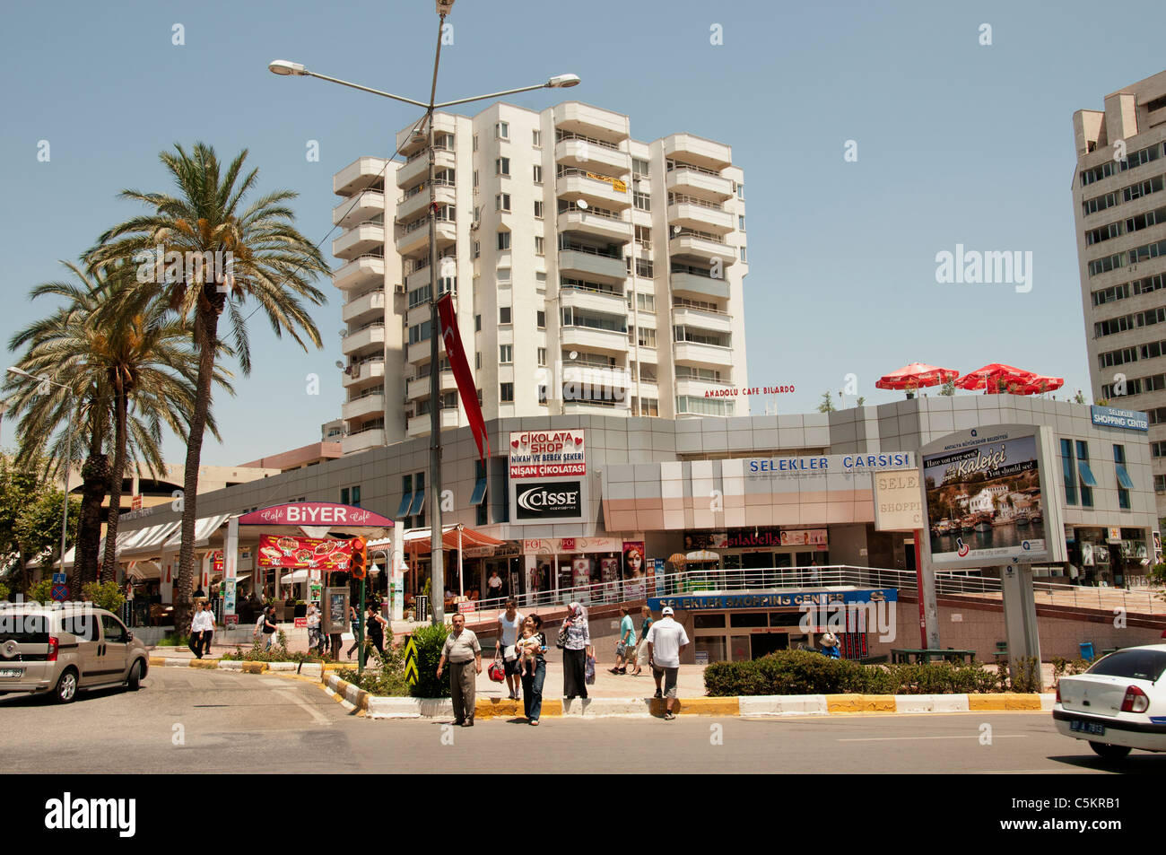 Mall Beach Sea Antalya Modern Town City Turkey Turkish Stock Photo