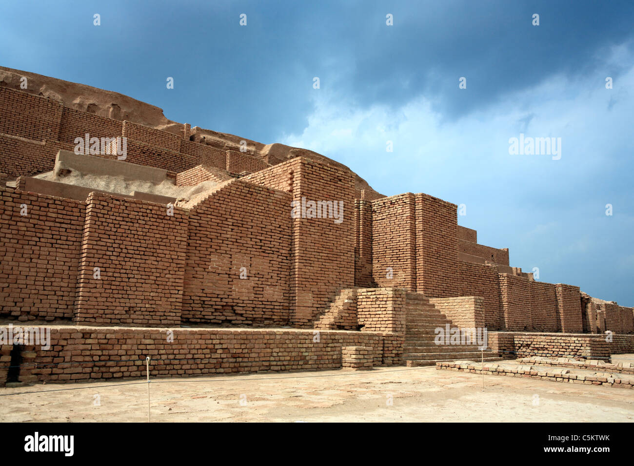 Elamite ziqqurat (13th century BC), UNESCO World Heritage Site, Chogha Zanbil (Tchogha Zanbil), province Khuzestan, Iran Stock Photo
