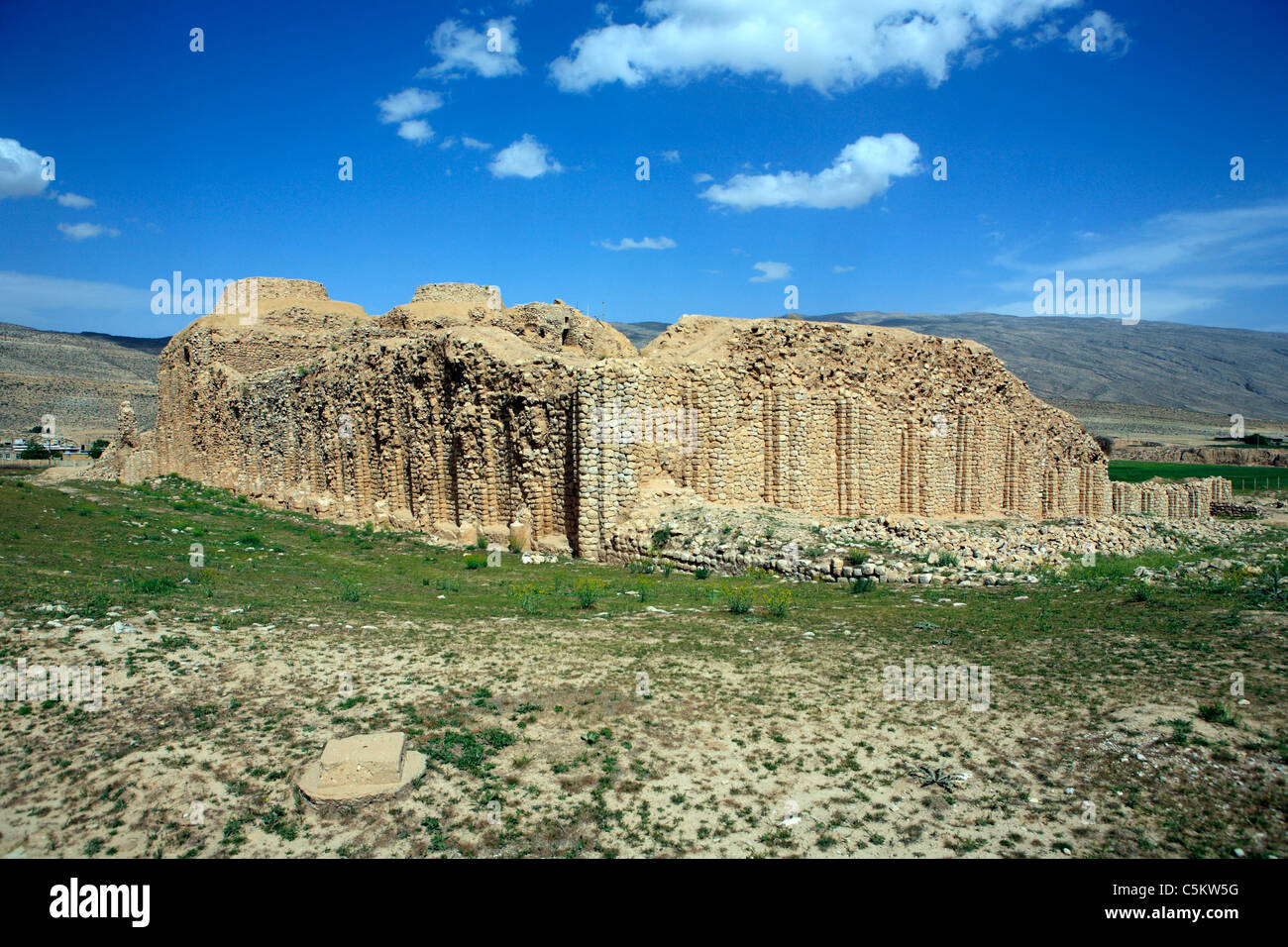 Palace of Sassanian king Ardashir I (230), near Firouzabad (Firuzabad), Fars province, Iran Stock Photo