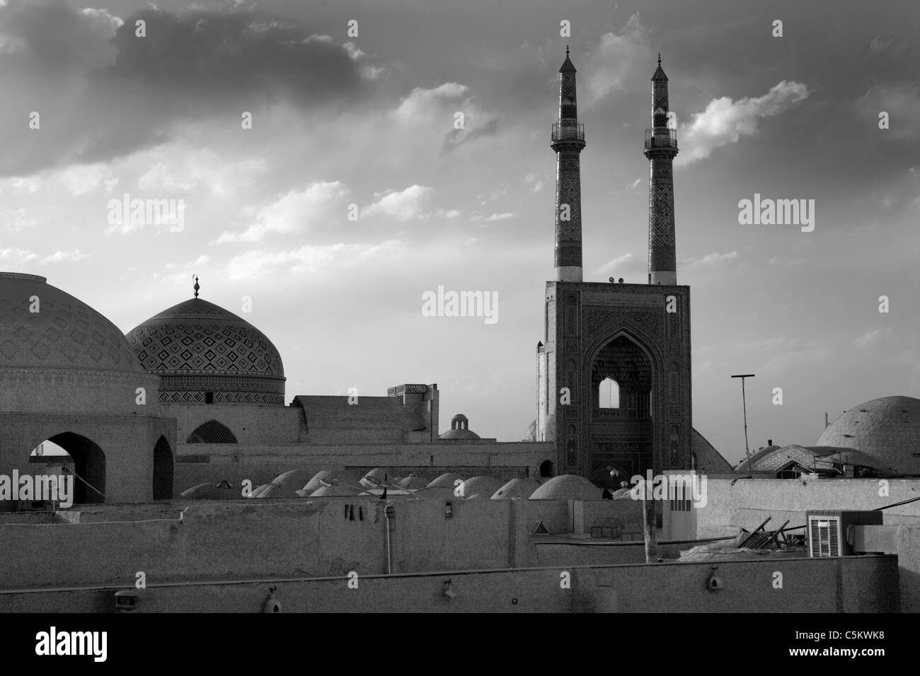 Friday mosque (14th century), Yazd, Iran Stock Photo