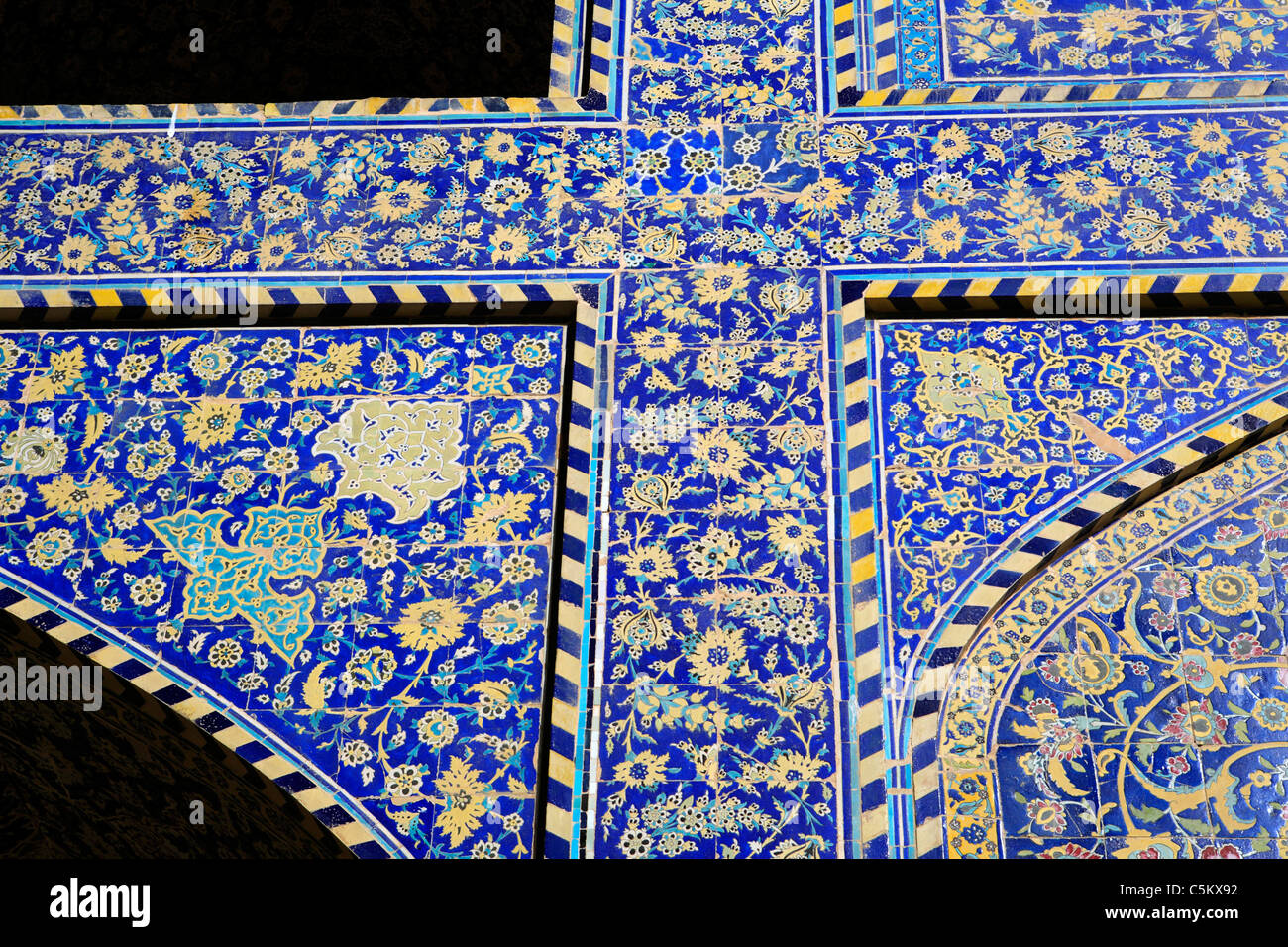 Imam (former Shah) mosque (1612-1630), Isfahan, Iran Stock Photo