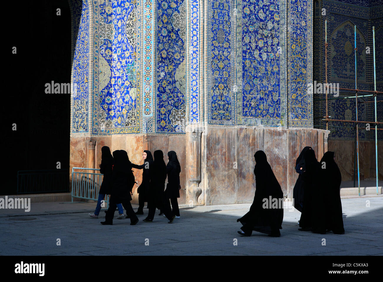 Imam (former Shah) mosque (1612-1630), Isfahan, Iran Stock Photo