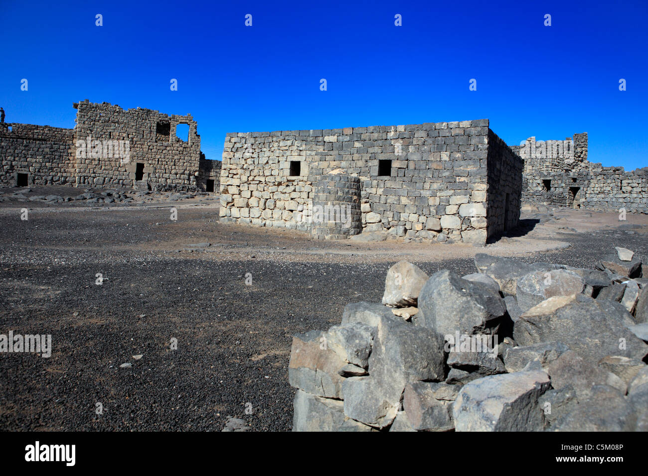 Castle, Azraq, Eastern desert, Jordan Stock Photo