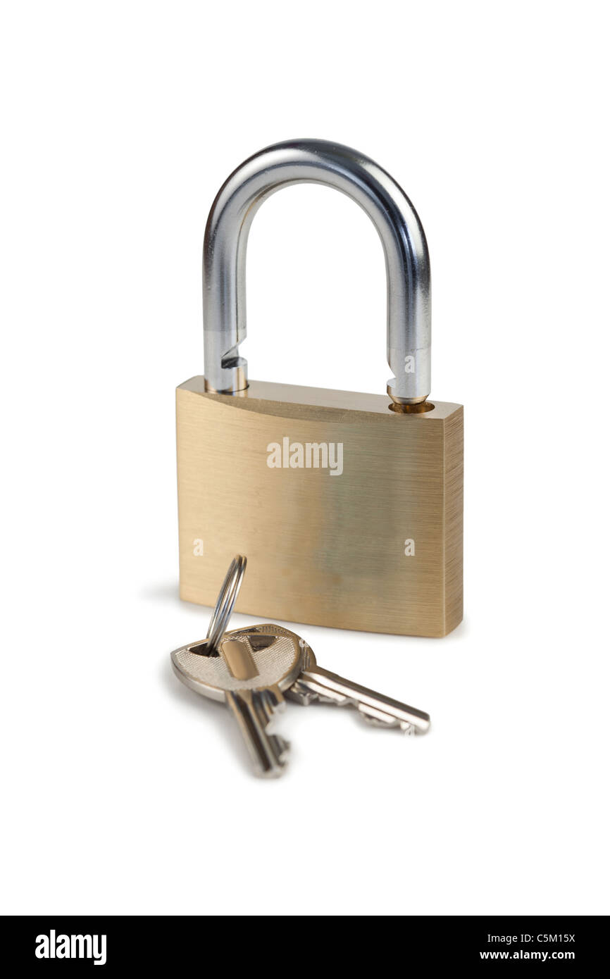Padlock and keys Stock Photo Alamy