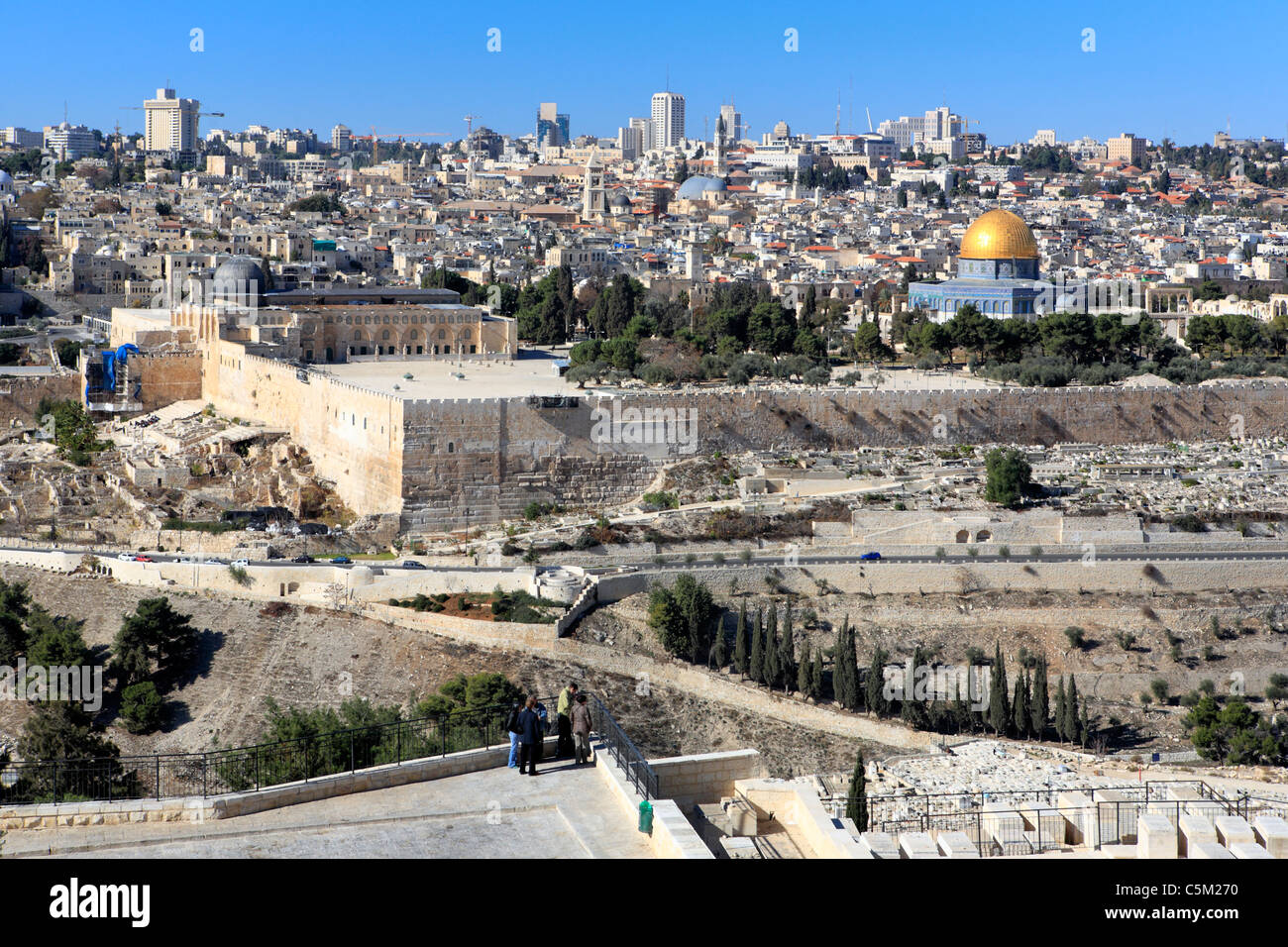 View of the Temple mount, Jerusalem, Israel Stock Photo