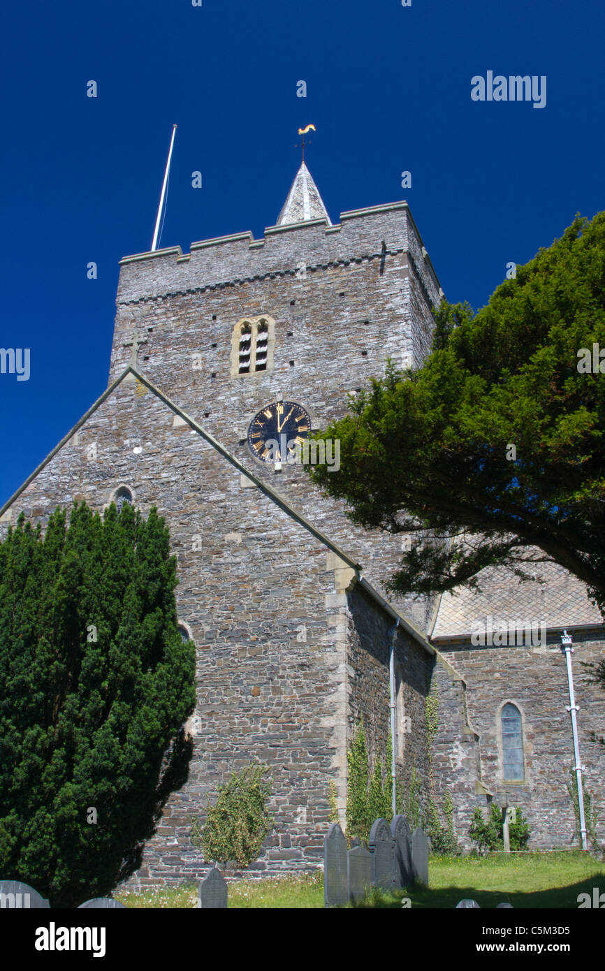 Llanbadarn Fawr Church Stock Photo Alamy
