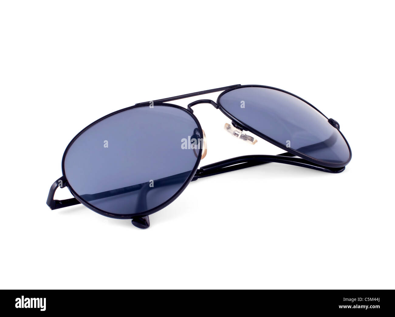 Aviator sunglasses isolated on white background Stock Photo