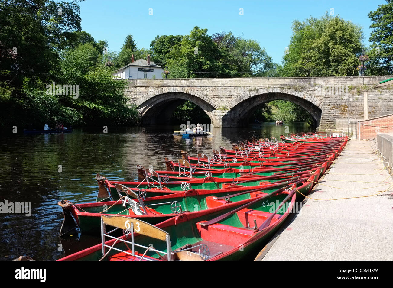 Knaresborough rowing boats hires stock photography and images Alamy
