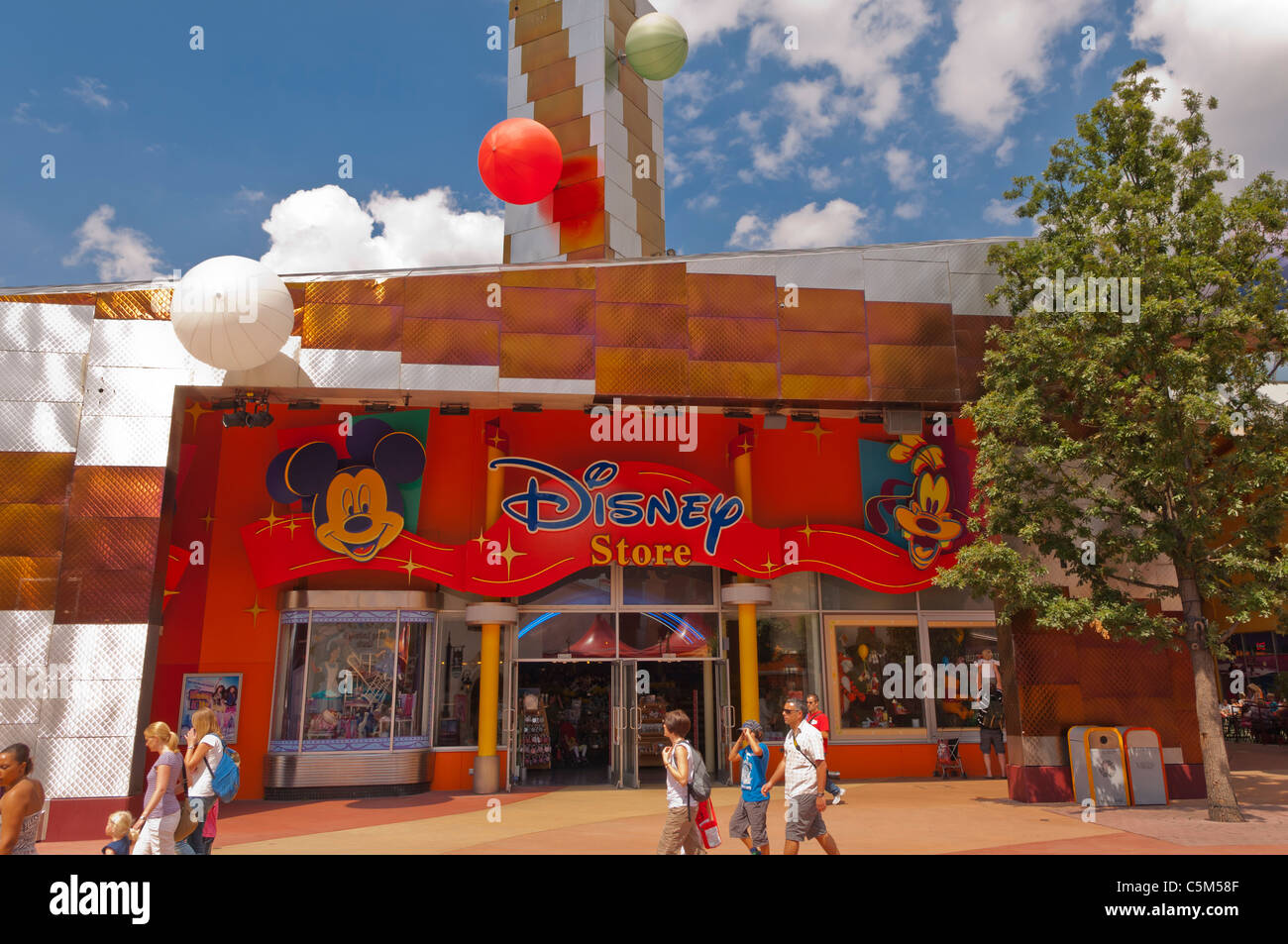 The Disney store in Disney Village at Disneyland Paris in France Stock Photo