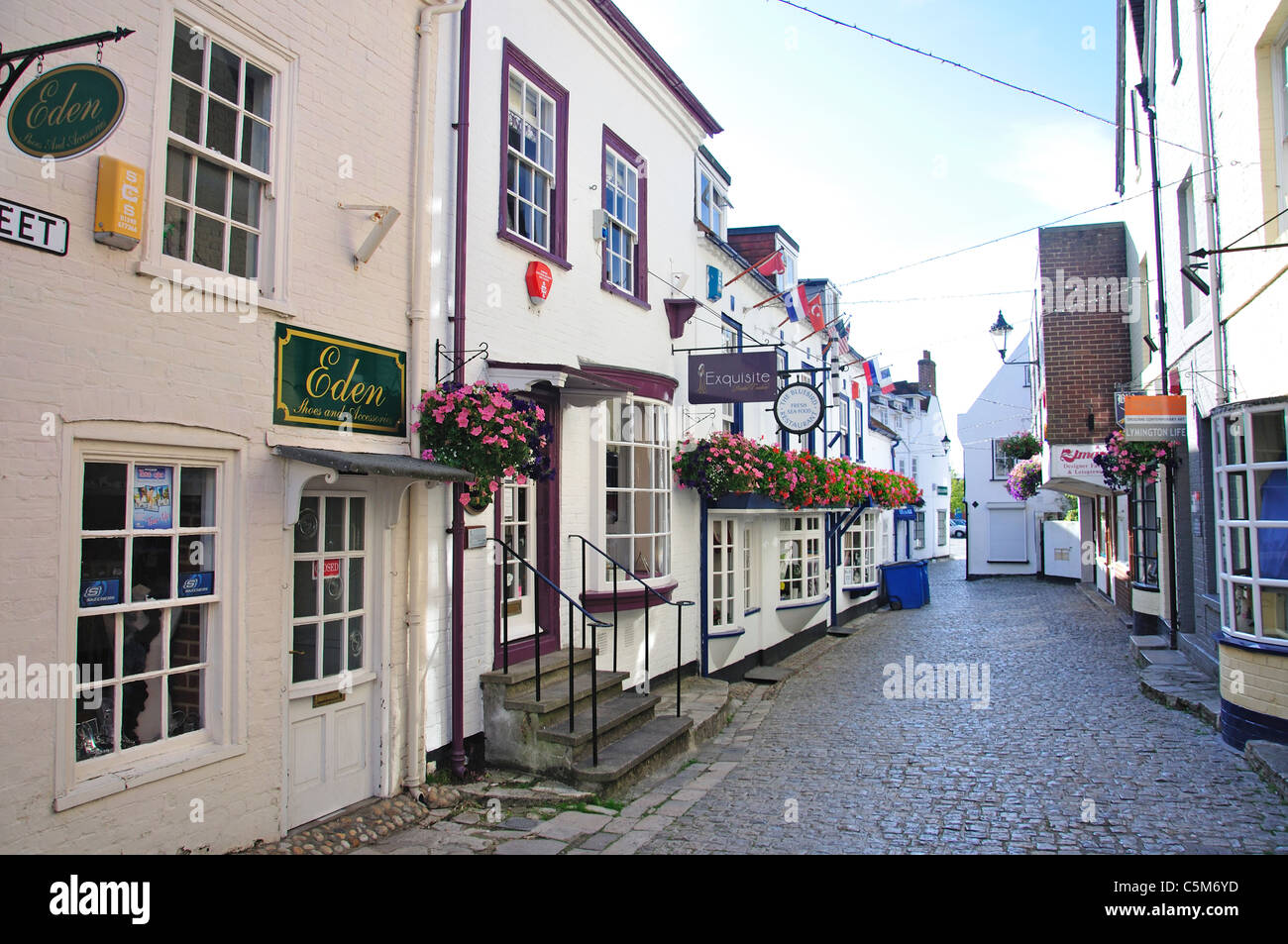 Quay Street, Lymington Quay, Lymington, New Forest District, Hampshire, England, United Kingdom Stock Photo