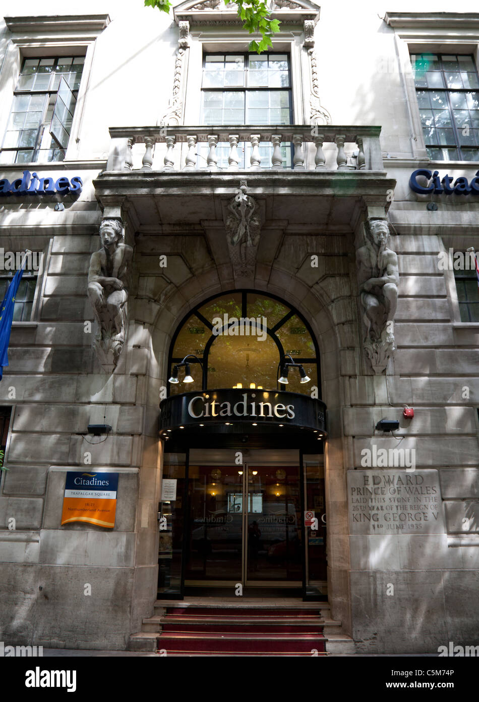 Northumberland avenue trafalgar square hires stock