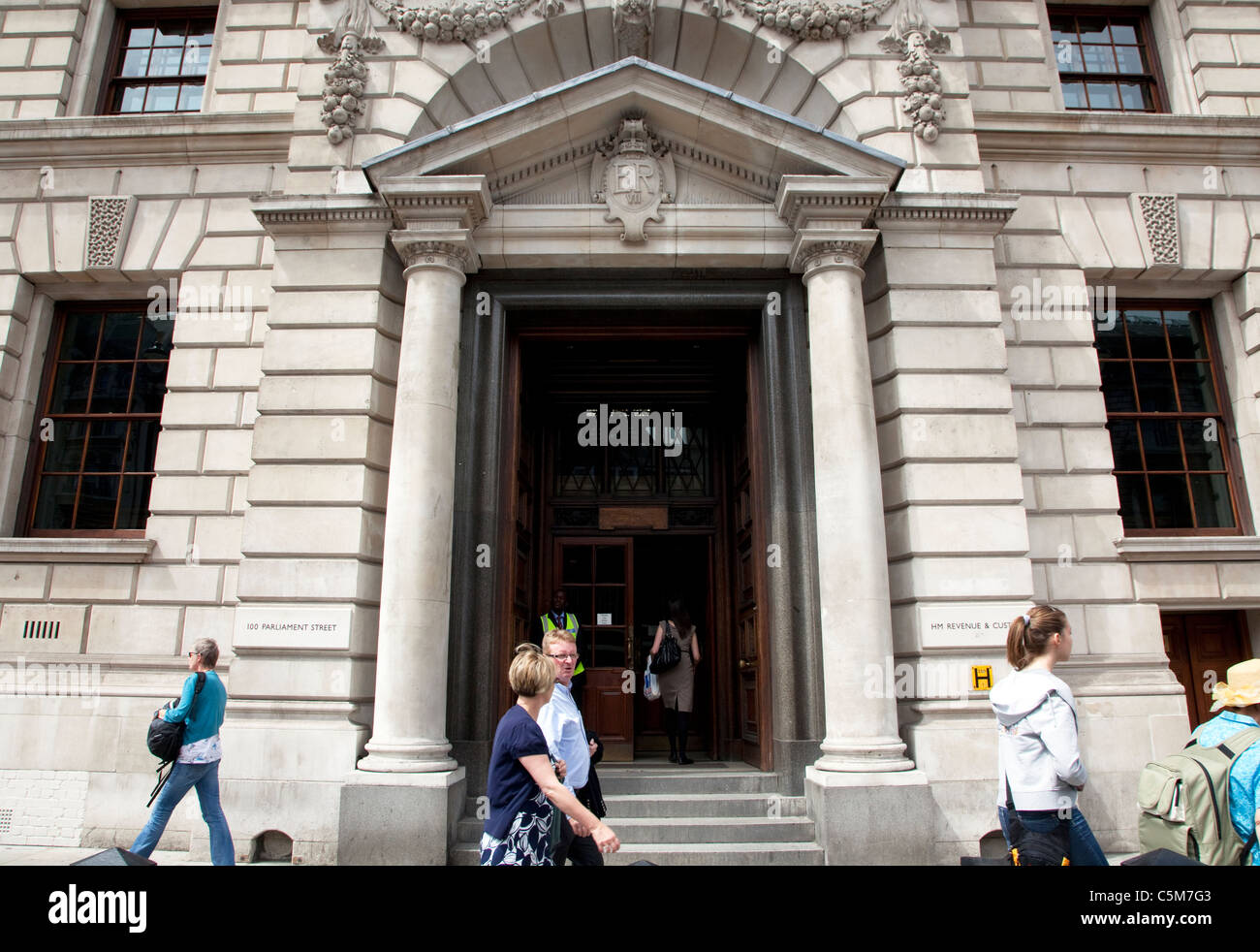 HM Revenue & Customs, Whitehall, London Stock Photo