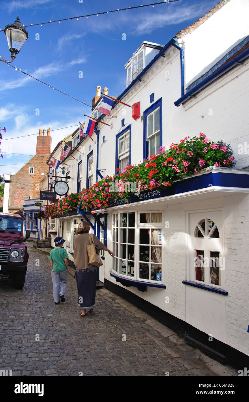 The Bluebird Restaurant, Quay Street, Lymington Quay, Lymington, New Forest District, Hampshire, England, United Kingdom Stock Photo