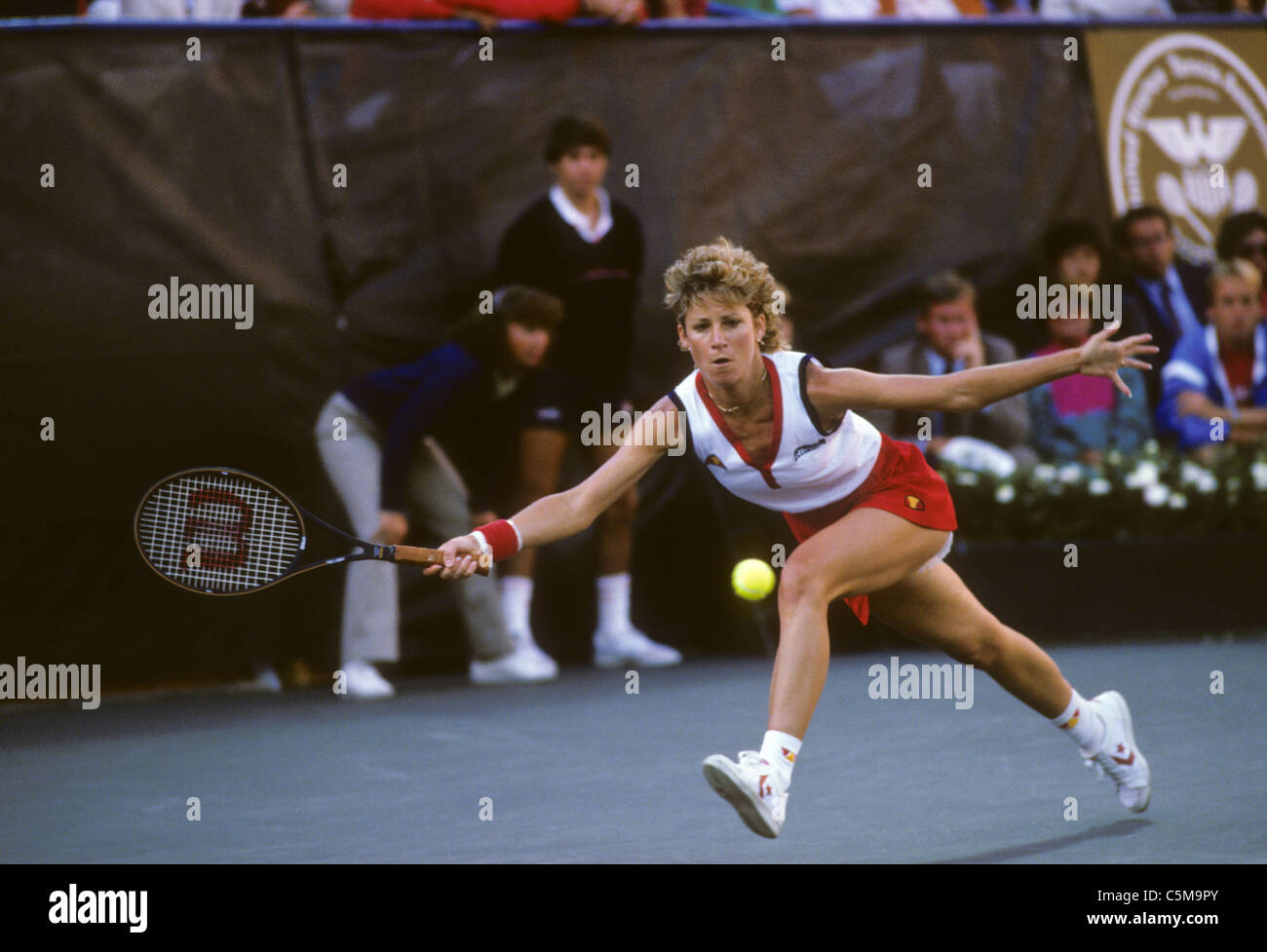Chris Evert (USA) at the 1984 US Open Tennis Championships Stock Photo