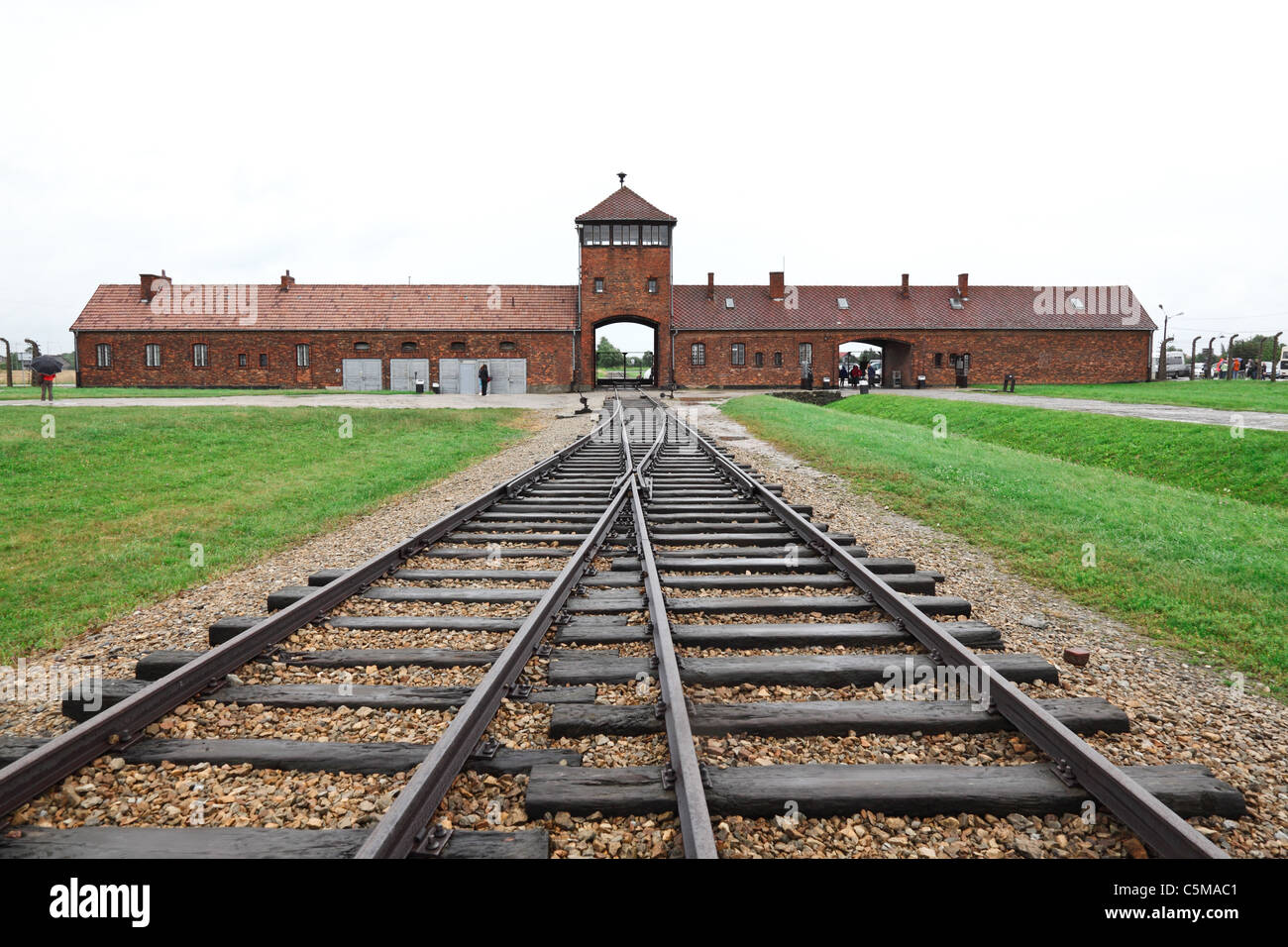auschwitz,birkernau train station and railway Stock Photo - Alamy