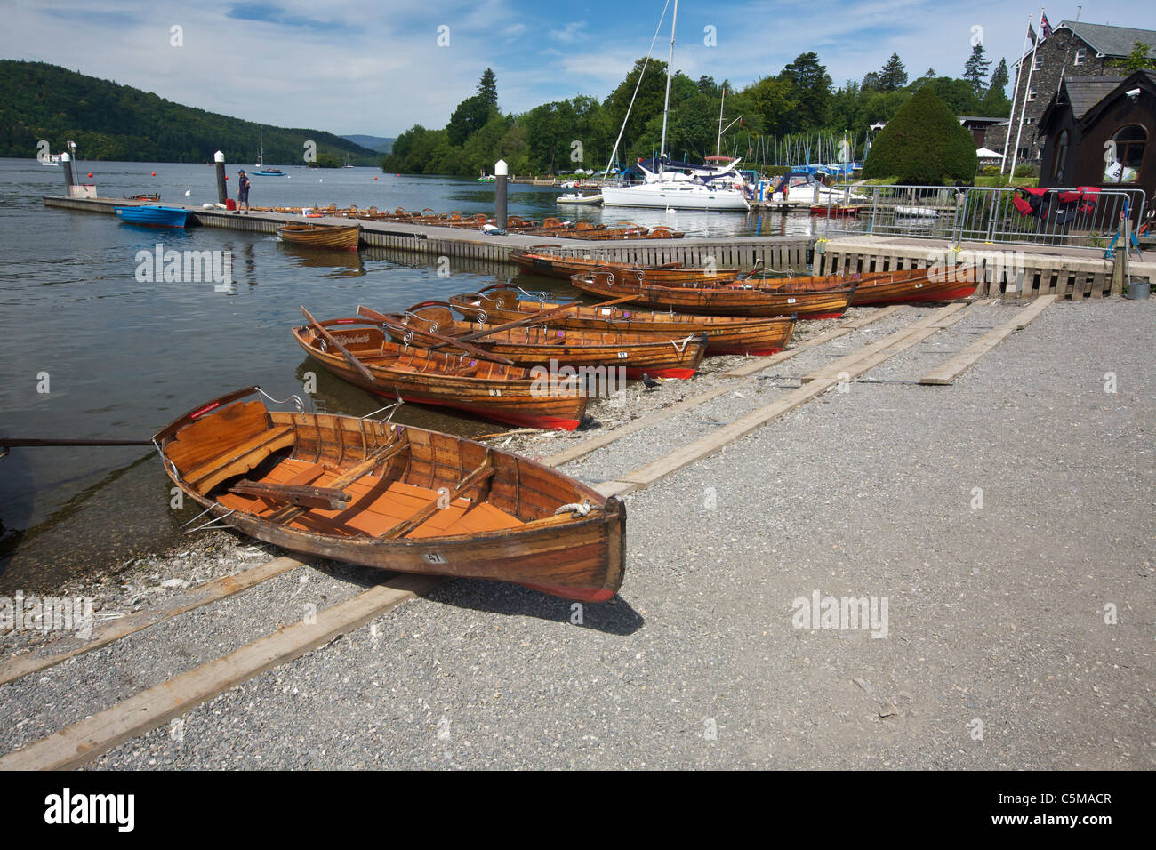 Rowing Boats for Hire at Bowness on Lake Windermere BownessonWindermere South Lakeland Cumbria