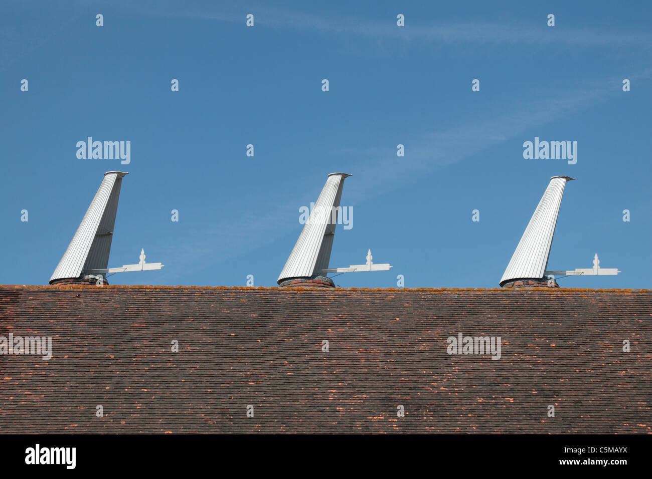 The Oast houses (for storing hops) at the Hop Farm Family Park, Paddock