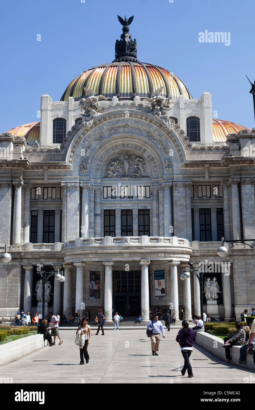 The Palacio de Bellas Artes (Palace of Fine Arts)  Mexico City Mexico Stock Photo