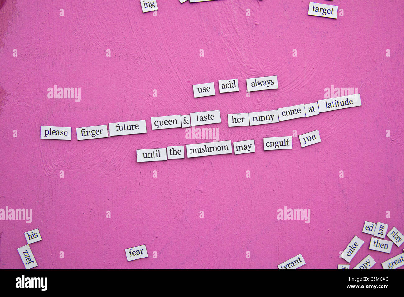 poetry board at latitude festival 2011 hires stock