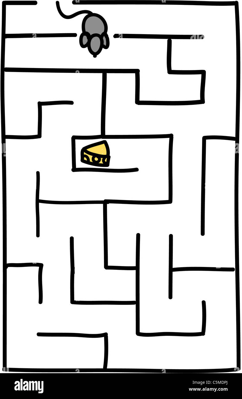 Mouse in maze hires stock photography and images Alamy