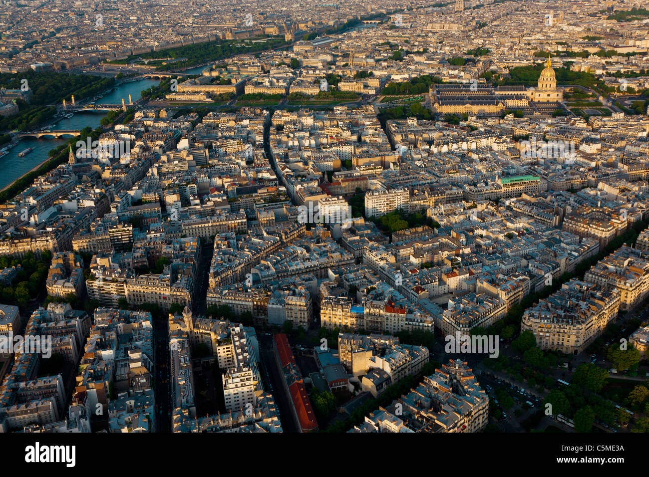 Paris From The Eiffel Tower, France Stock Photo