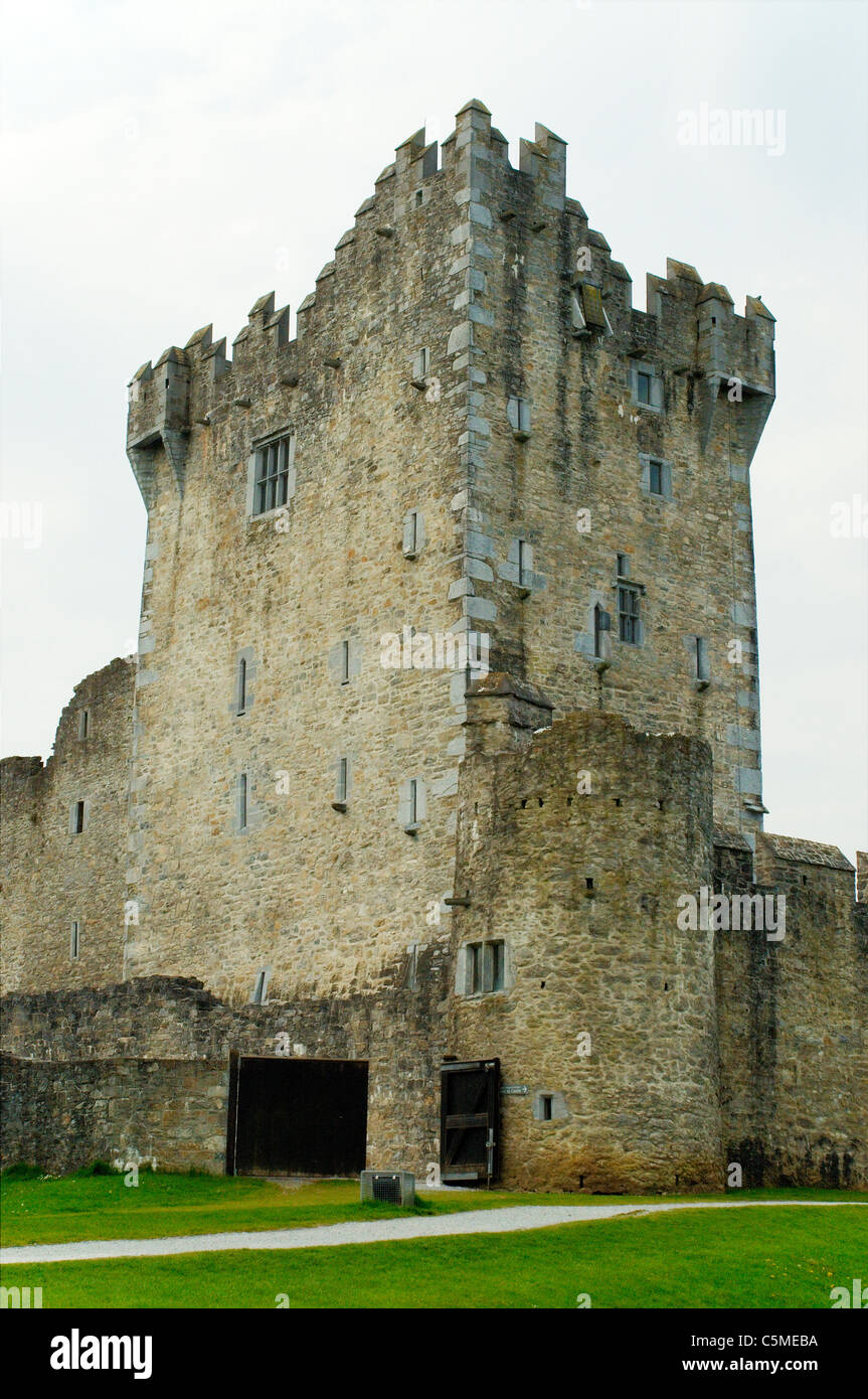 Tower of the castle at Killarney, Ireland Stock Photo