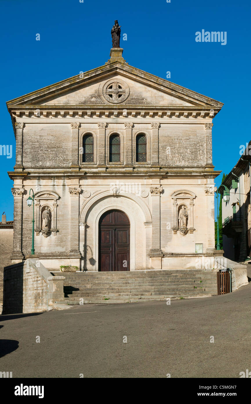 Church Of Corconne, Gard, Languedoc-Roussillon, France Stock Photo