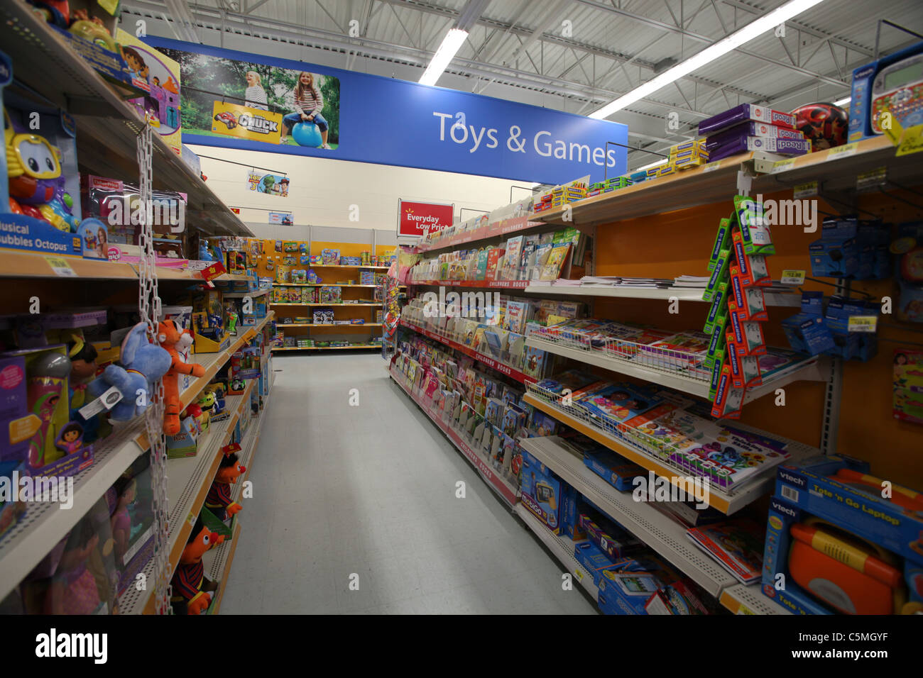 Walmart Toys and Games section in Walmart supercentre in Kitchener Ontario  Canada 2011 Stock Photo - Alamy