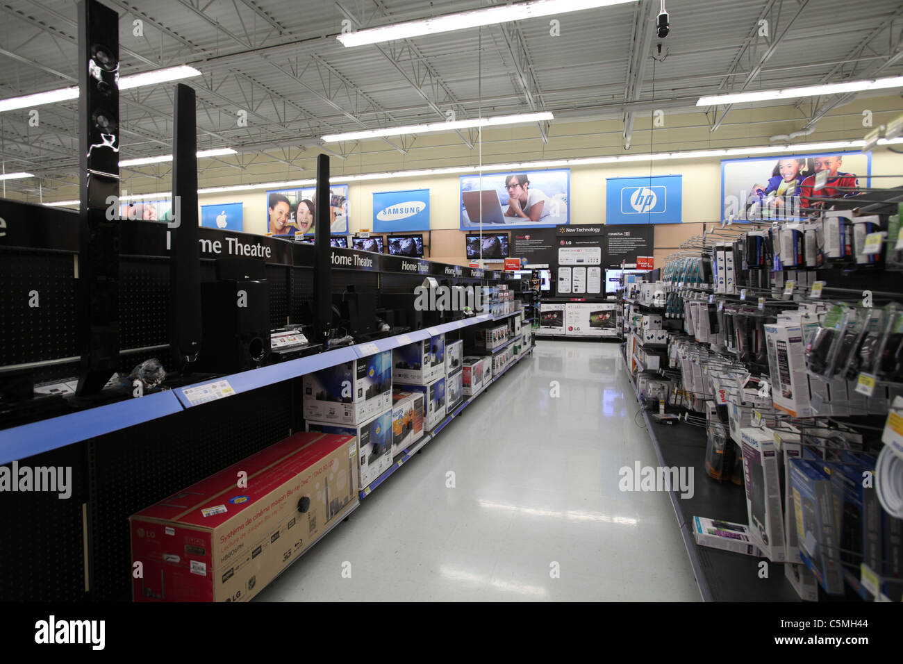 Entertainment section in Walmart supercenter in Kitchener Ontario