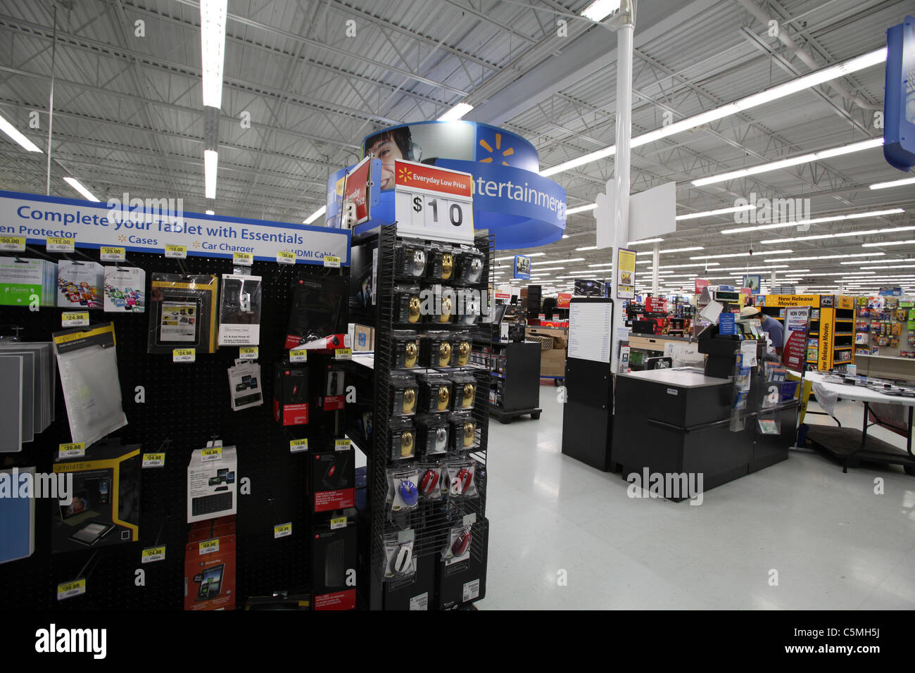 Entertainment section in Walmart supercenter in Kitchener Ontario