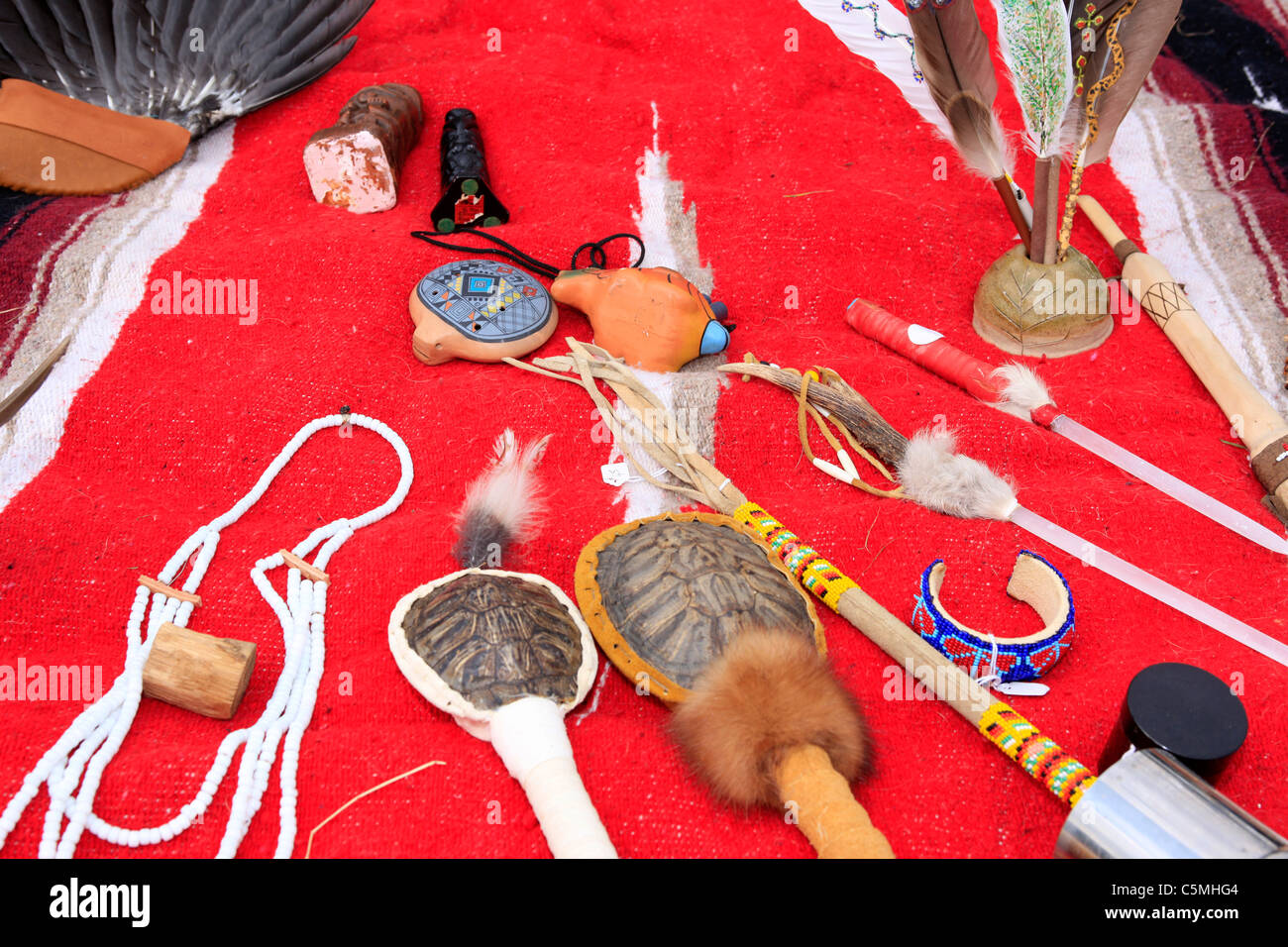 Native American Indian handmade goods for sale Stock Photo Alamy