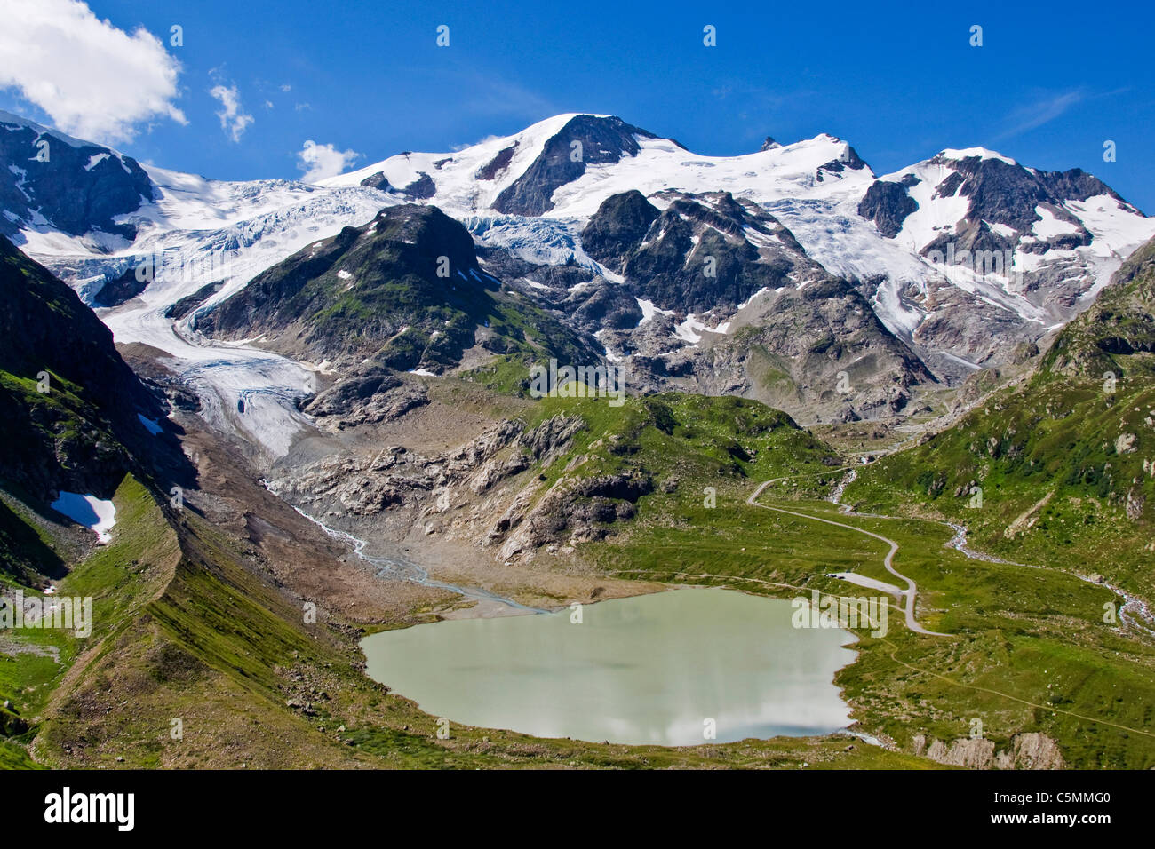 Lake, Steinsee, Glacier, Steingletscher, Susten pass, Switzerland Stock