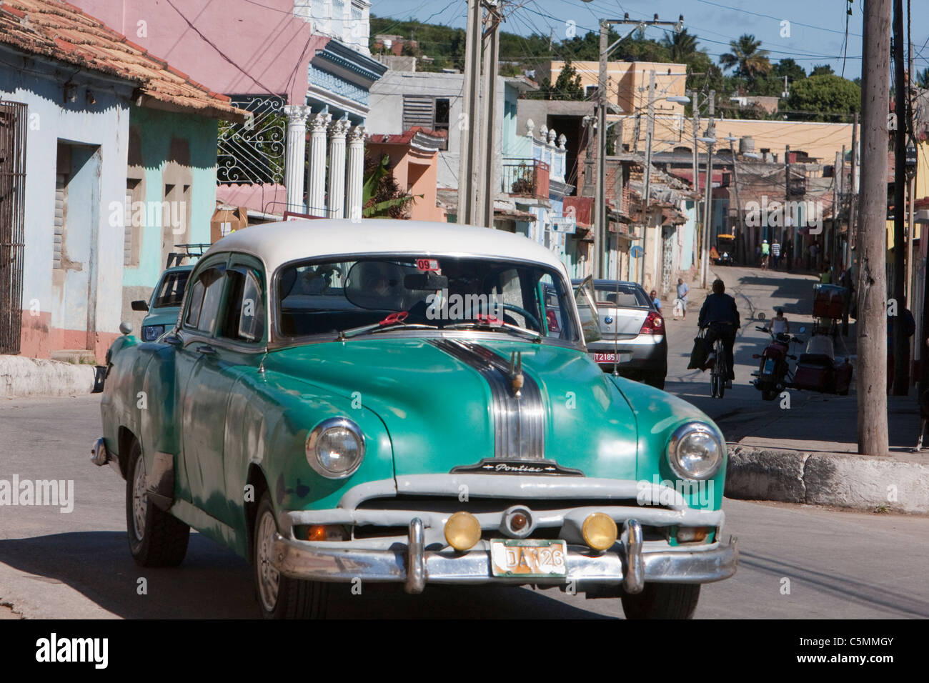 Cuba, Trinidad. Pontiac, 1951, 52, or 53. Stock Photo