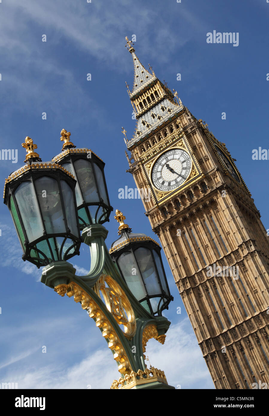 Big Ben, Houses of Parliament, Westminster, London, England, U.K Stock