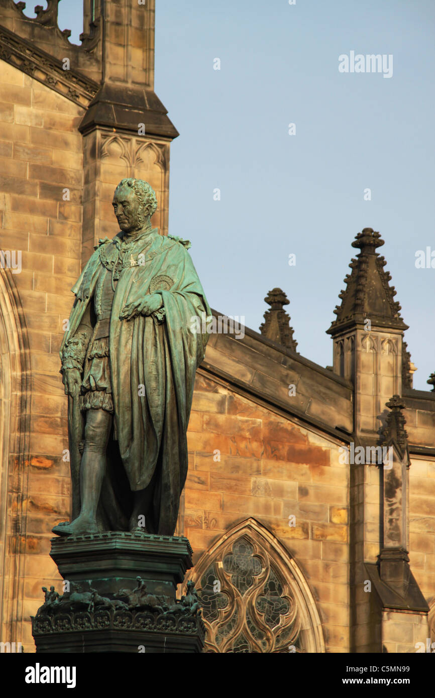 Statue, Edinburgh, Scotland Stock Photo