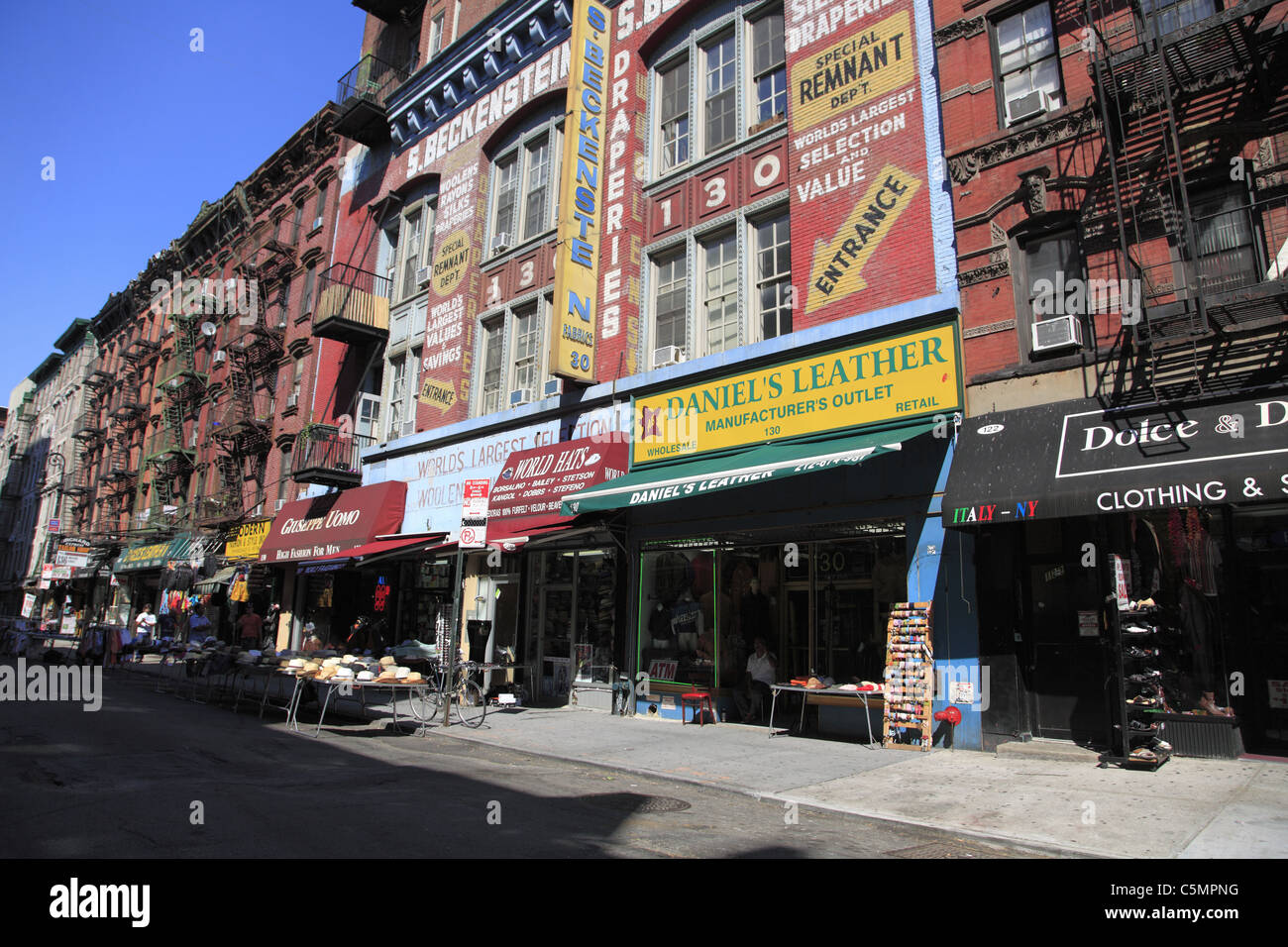 Orchard Street, Lower East Side, Manhattan, New York City, USA Stock