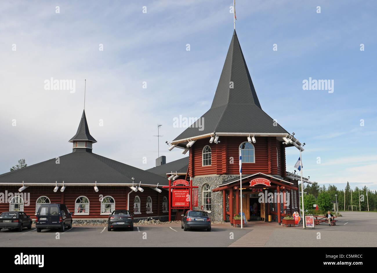 Santa Claus Village near Rovaniemi in Finland Stock Photo