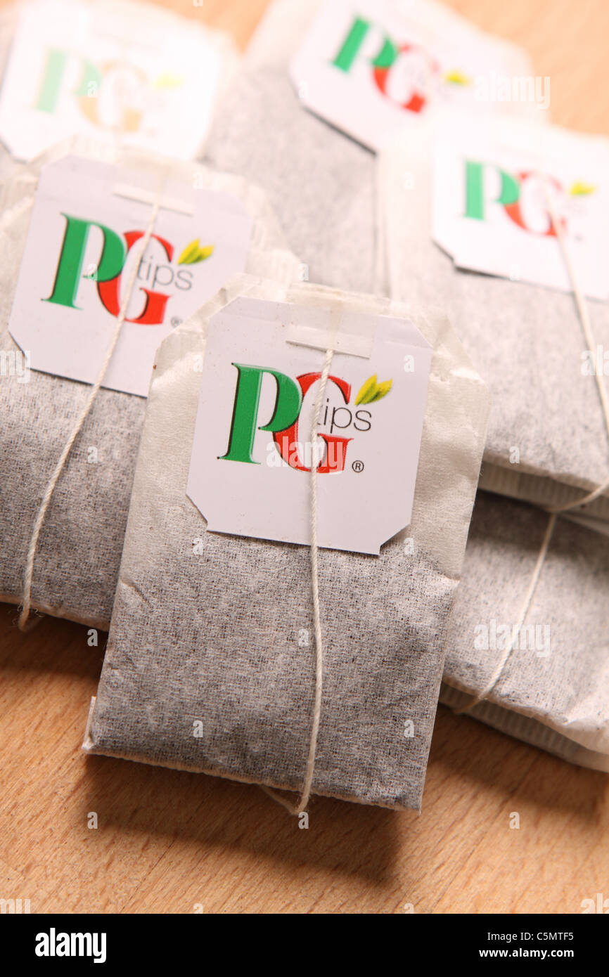 PG Tips Tea Bag  Individual Envelope String & Tag –