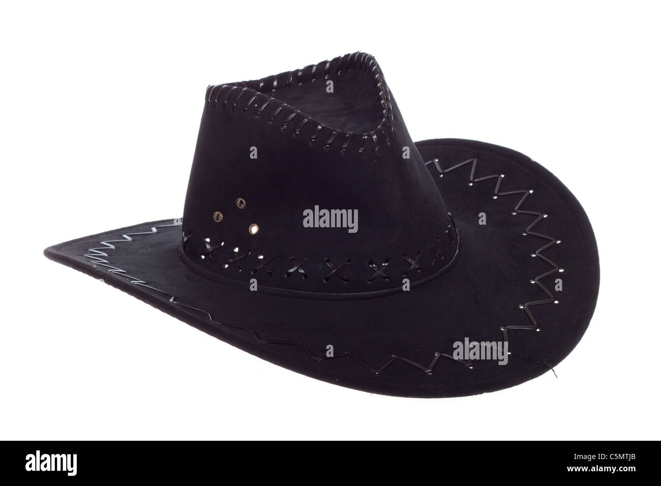 Black white western hat hi-res stock photography and images - Alamy