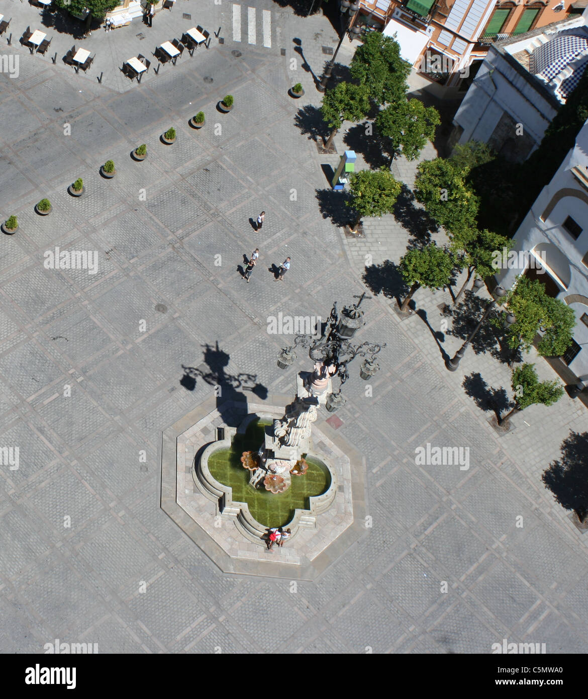 View from the roof of Seville Cathedral Stock Photo
