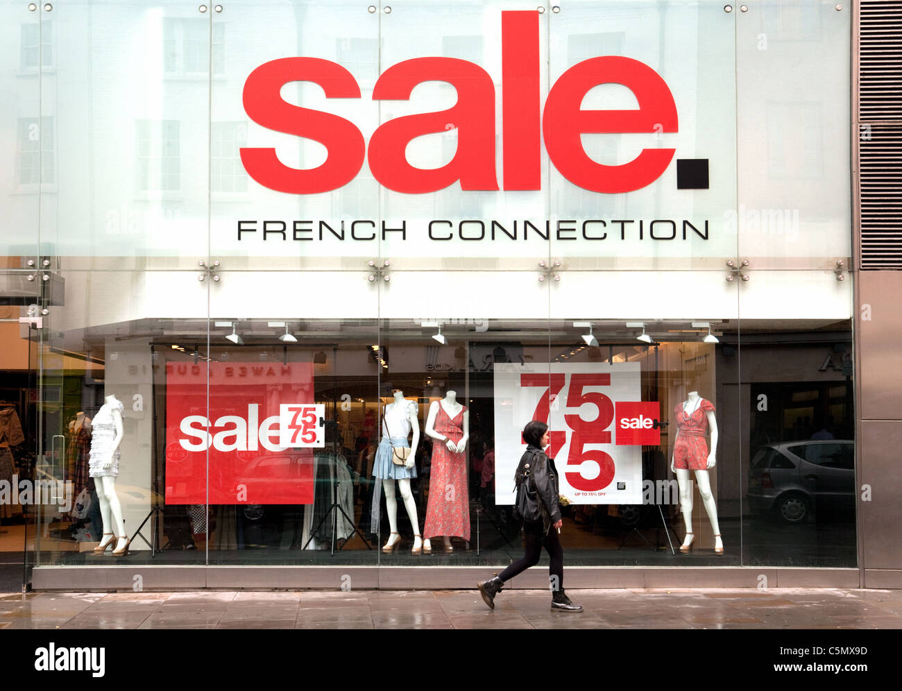 French Connection sale, fcuk, Long Acre, Covent Garden, London UK Stock Photo
