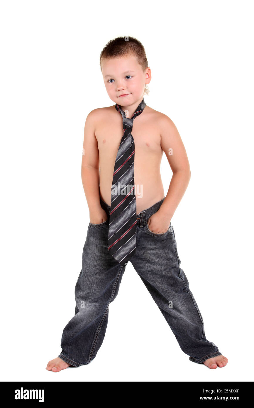 Little boy necktie Stock Photo Alamy