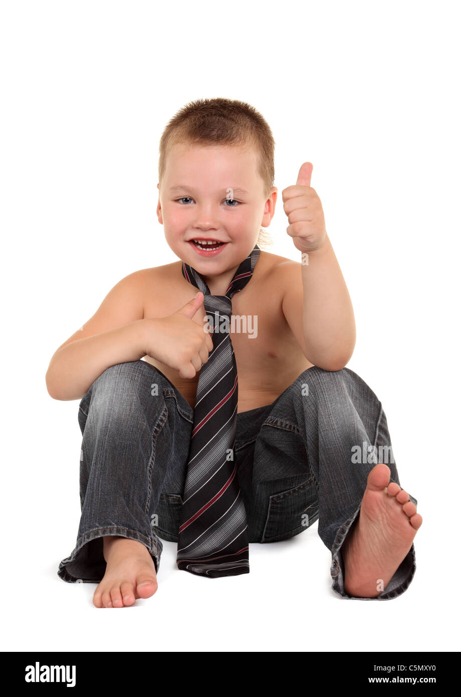 Little boy necktie Stock Photo Alamy