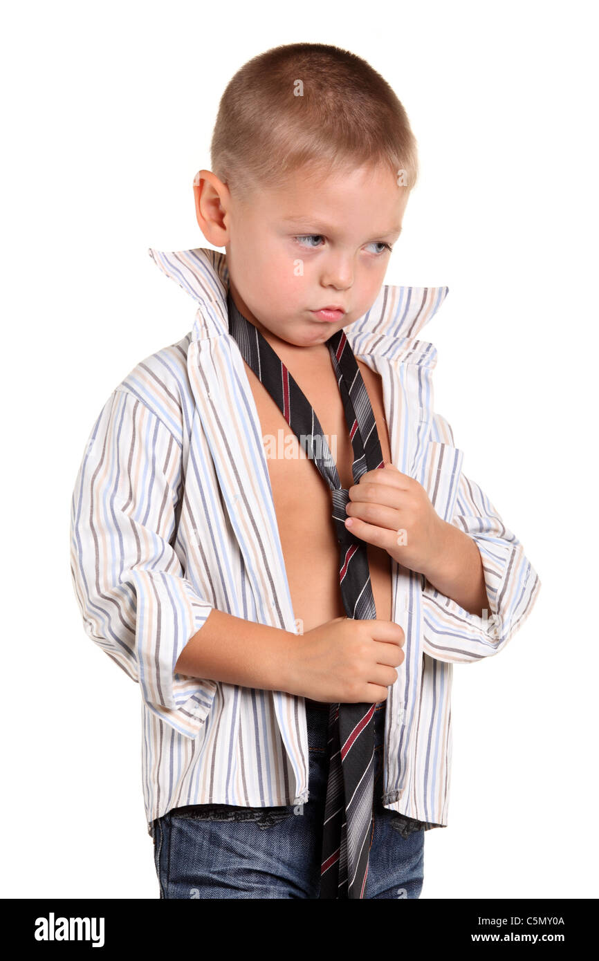 Little boy necktie Stock Photo Alamy
