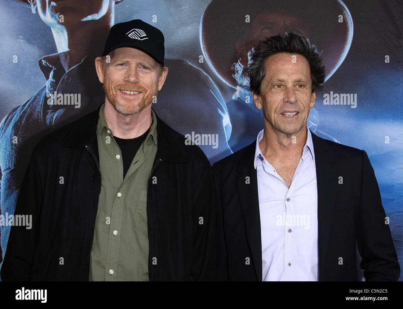 RON HOWARD BRIAN GRAZER COWBOYS AND ALIENS. WORLD PREMIERE SAN DIEGO CALIFORNIA USA 23 July 2011 Stock Photo