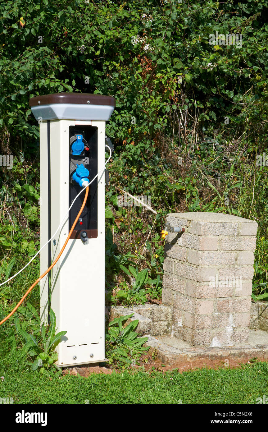 Using electricity on a campsite